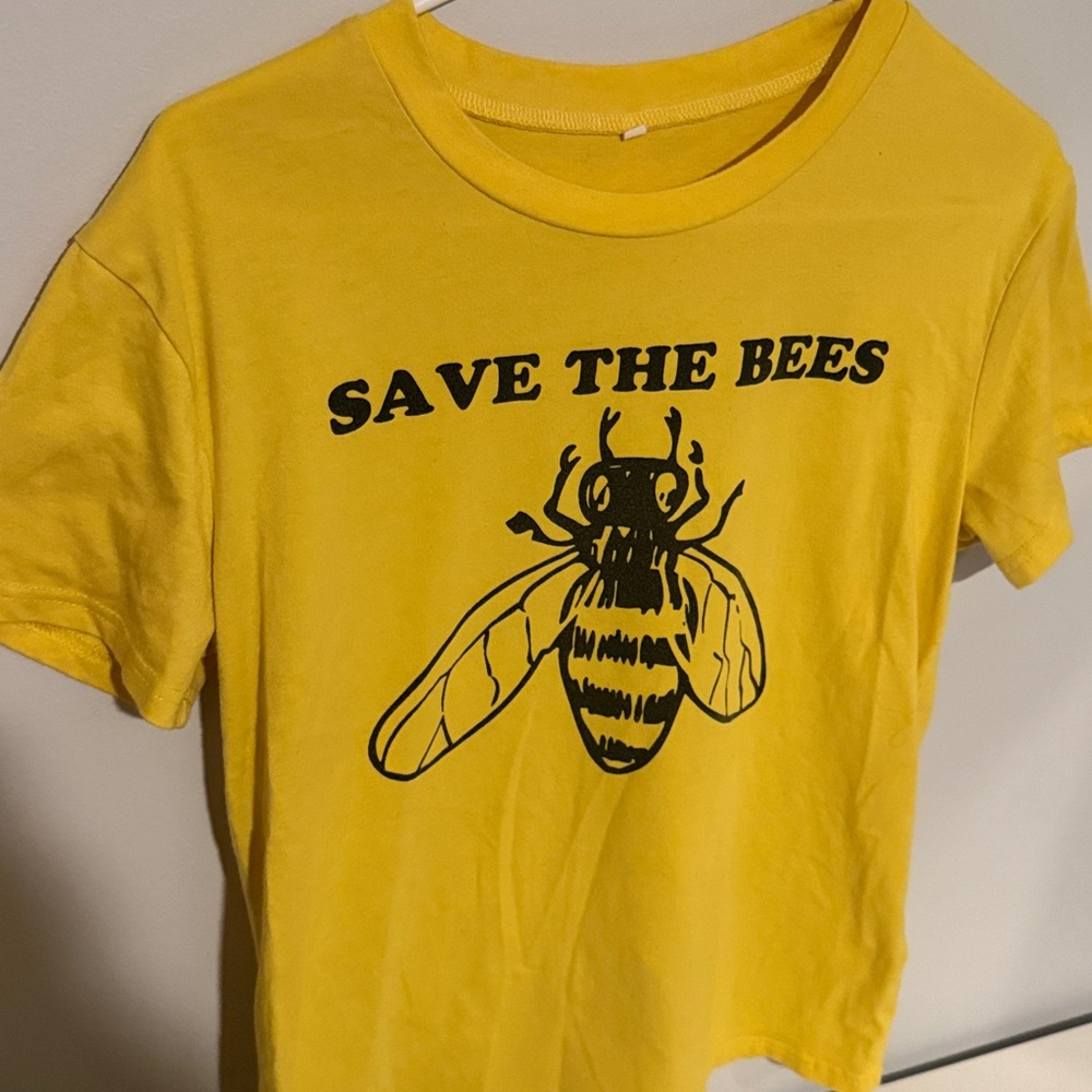 Yellow 'Save the Bees' T-Shirt